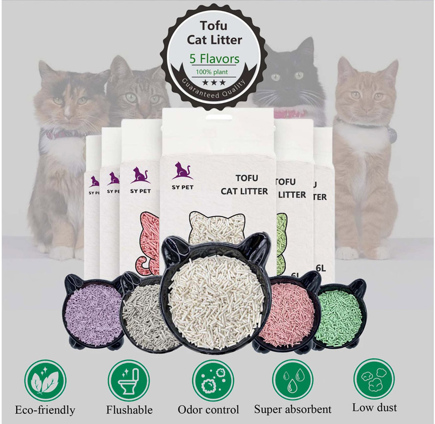 Tofu cat litter