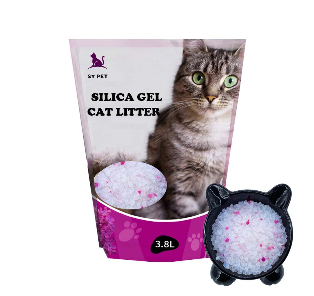 Silica gel cat litter